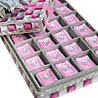 Silver Pink Crystal Box with Choco